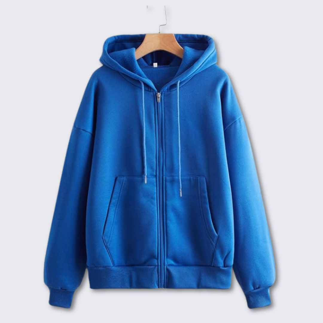 Ladies' Lightweight Hoodie Warm Fleece Jacket