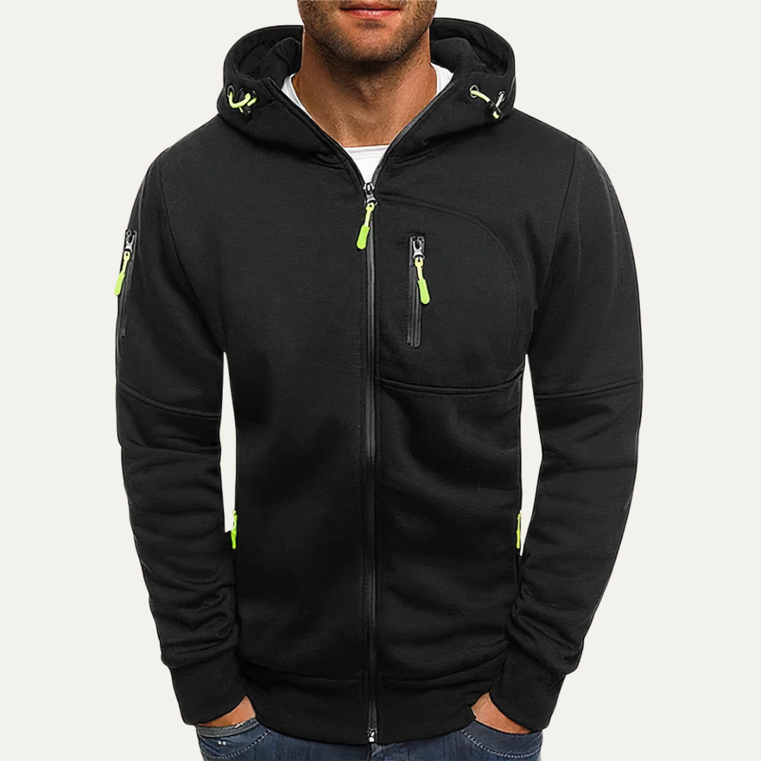 Men's Classic Zip Up Hoodie Sweatshirt