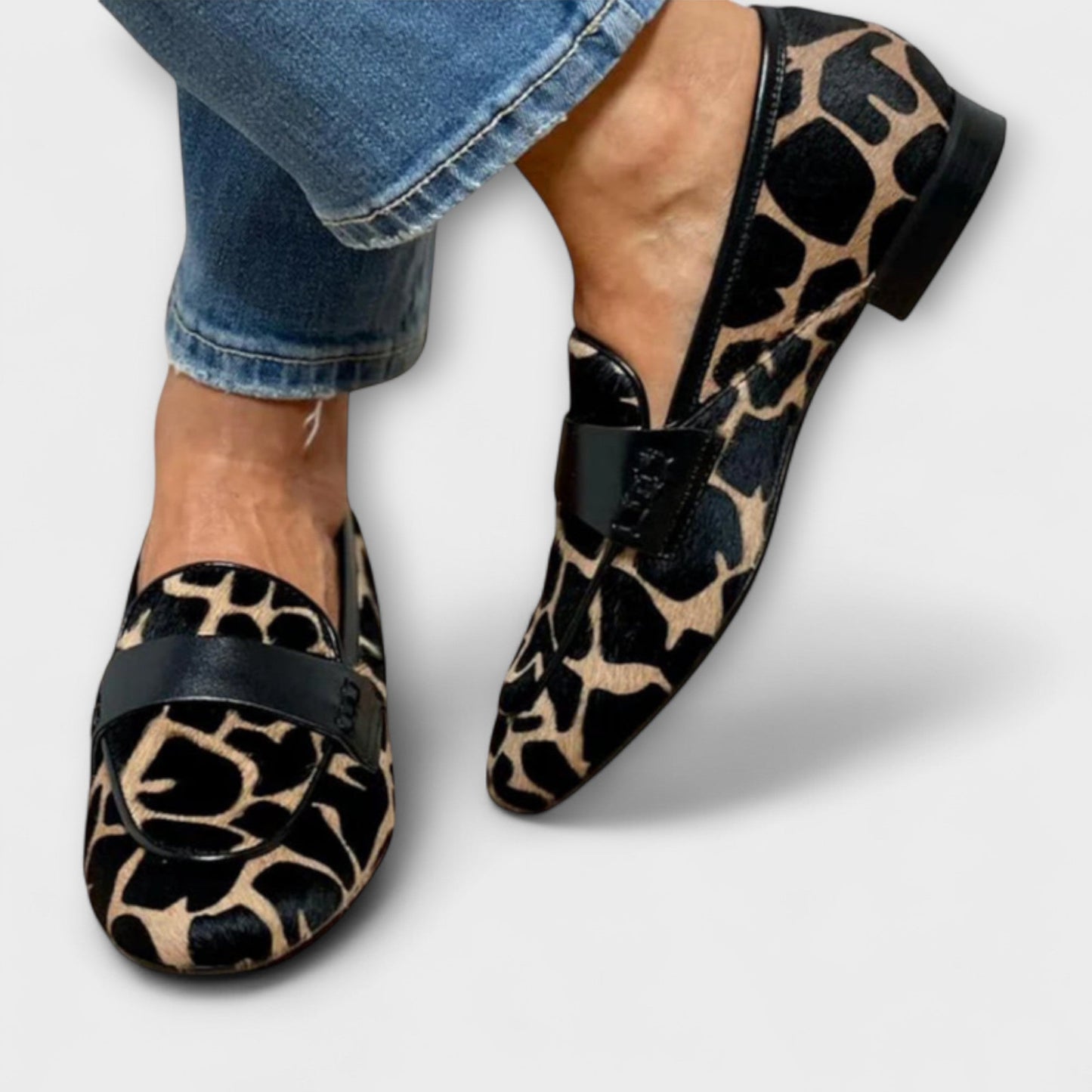 Comfortable Slip On Leopard Loafers