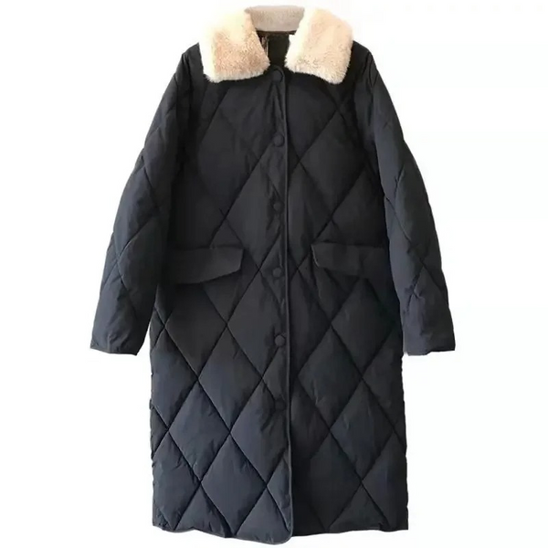 Soft Fleece Lined Parka with Fake Fur Hood