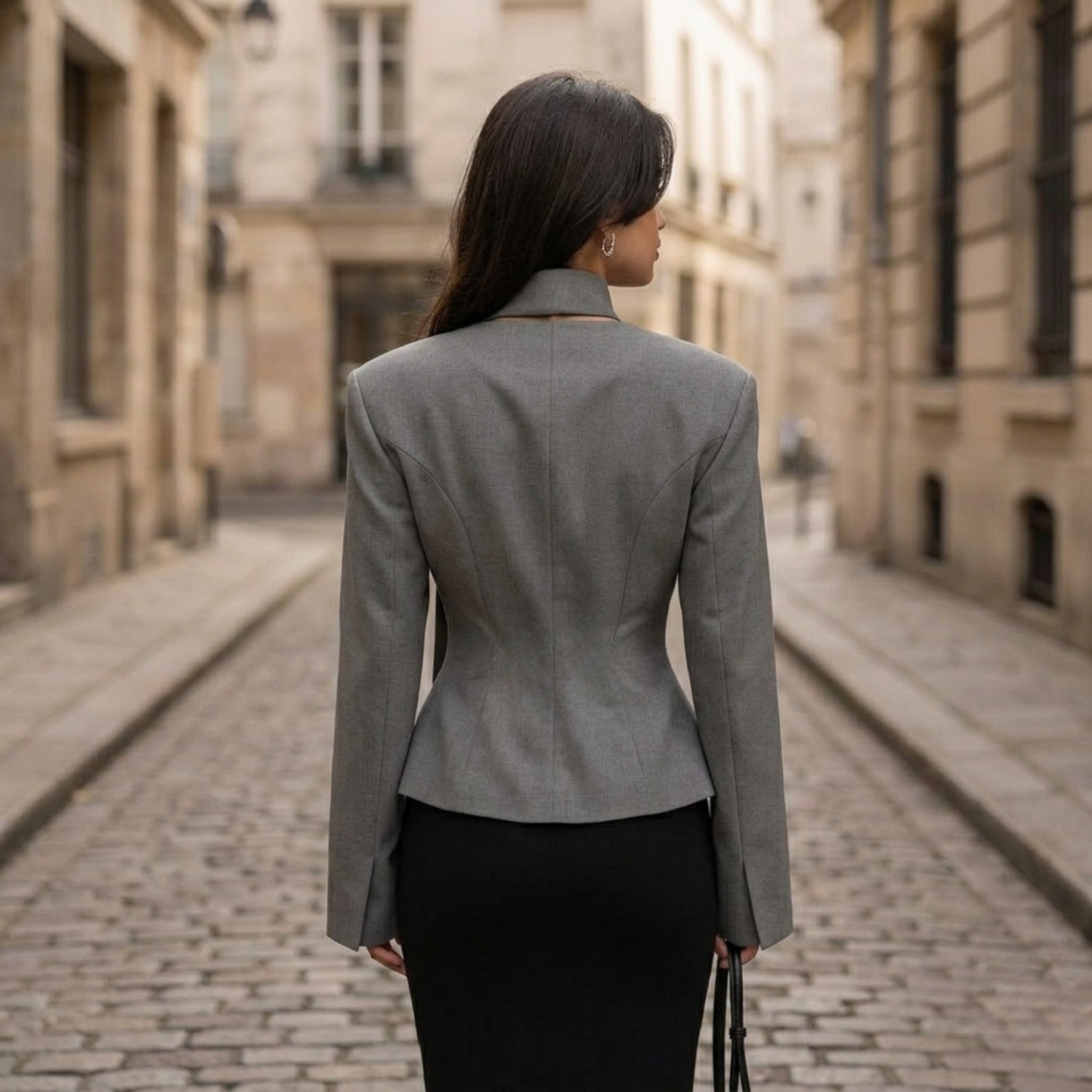 Classic Fit Women's Blazer with Chic Buttons
