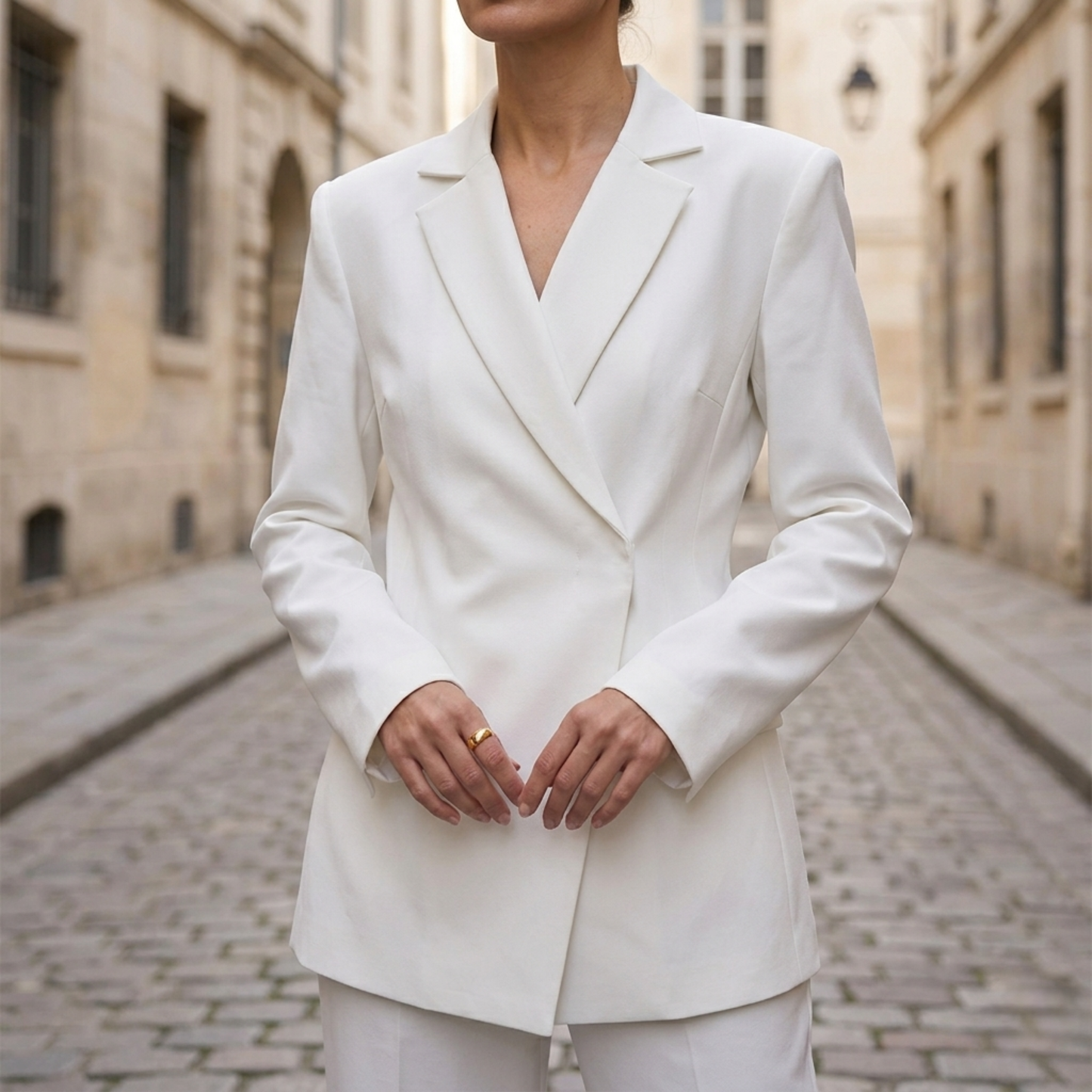 Classic Fit Long Sleeve Business Jacket for Women