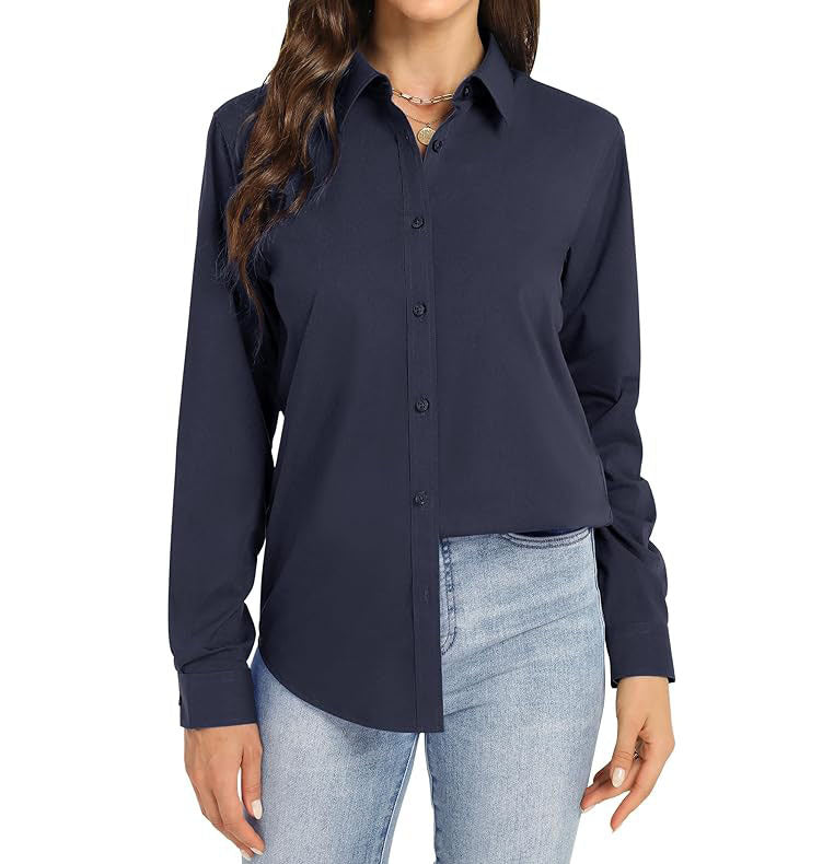 Elegant Female Button Down Shirt