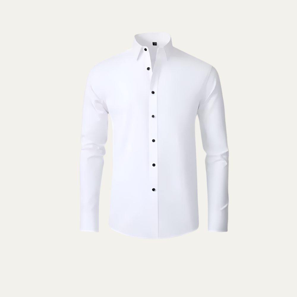 Slim Fit Stretch Dress Shirt for Men