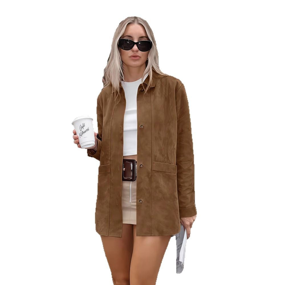 Classic Ladies Button Front Blazer