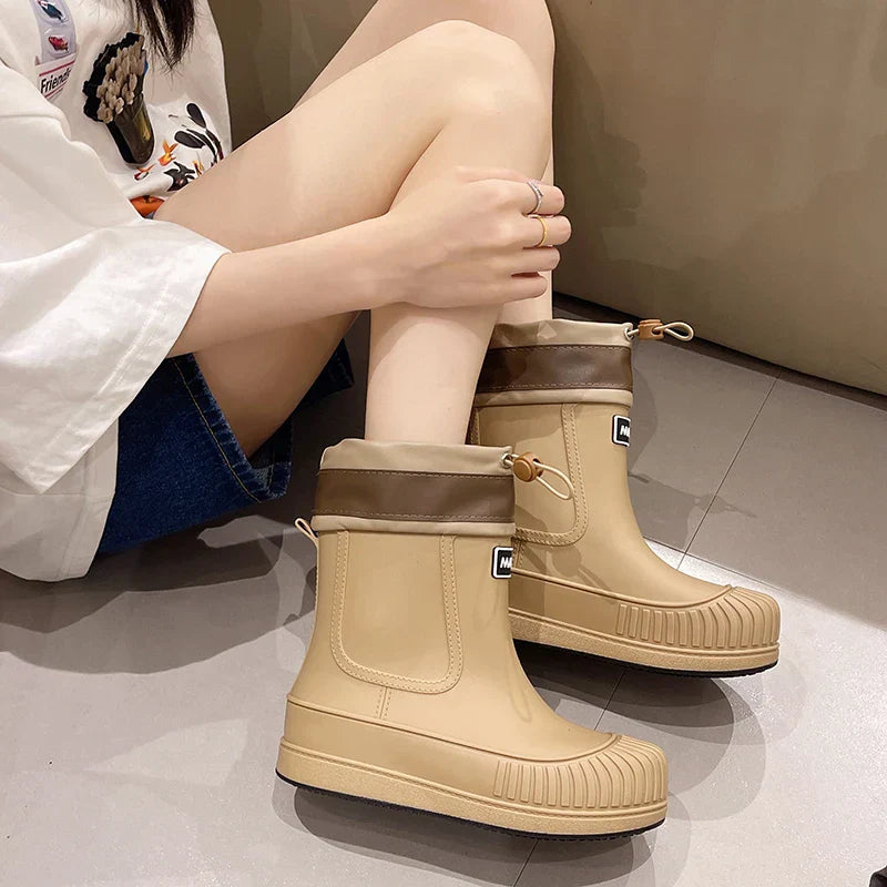 Waterproof Insulated Rain Boots for Women Outdoor