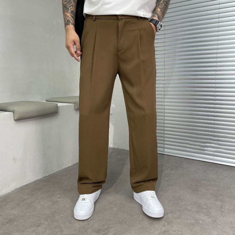 Men's Wide Leg Tailored Trousers