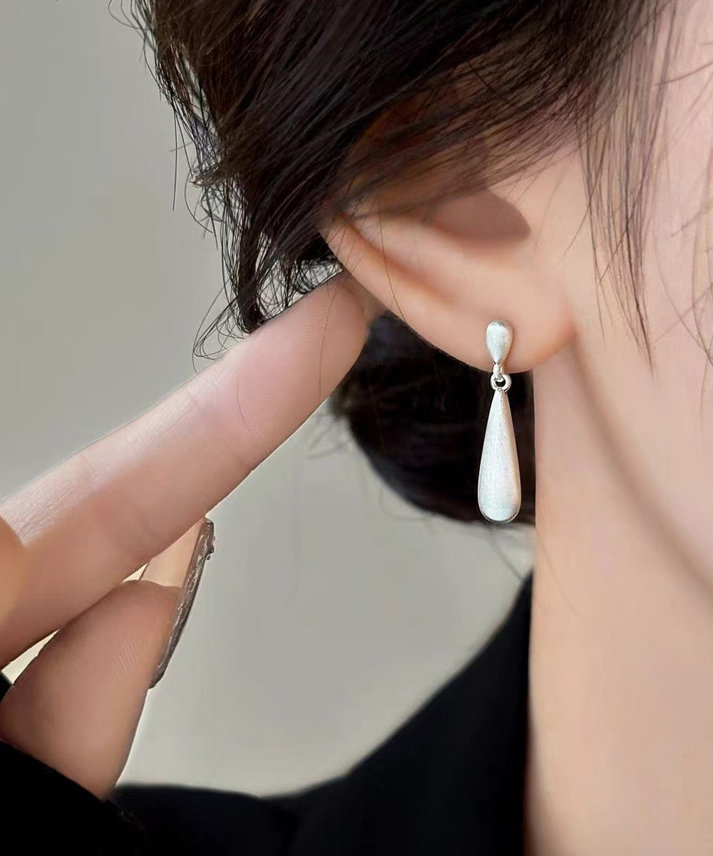 Women's Copper Dangle Earrings Matte Vermeil - OutfitLondon