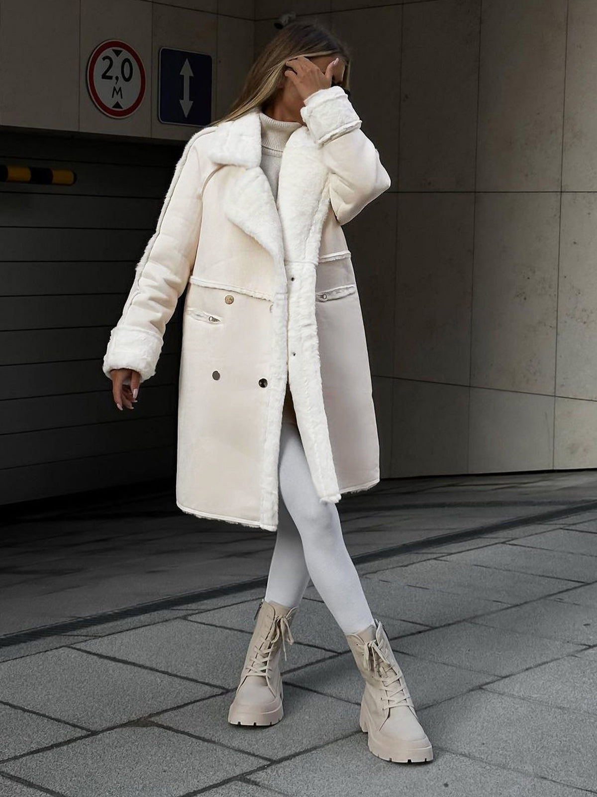 Warm Faux Fur Long Women's Parka Jacket