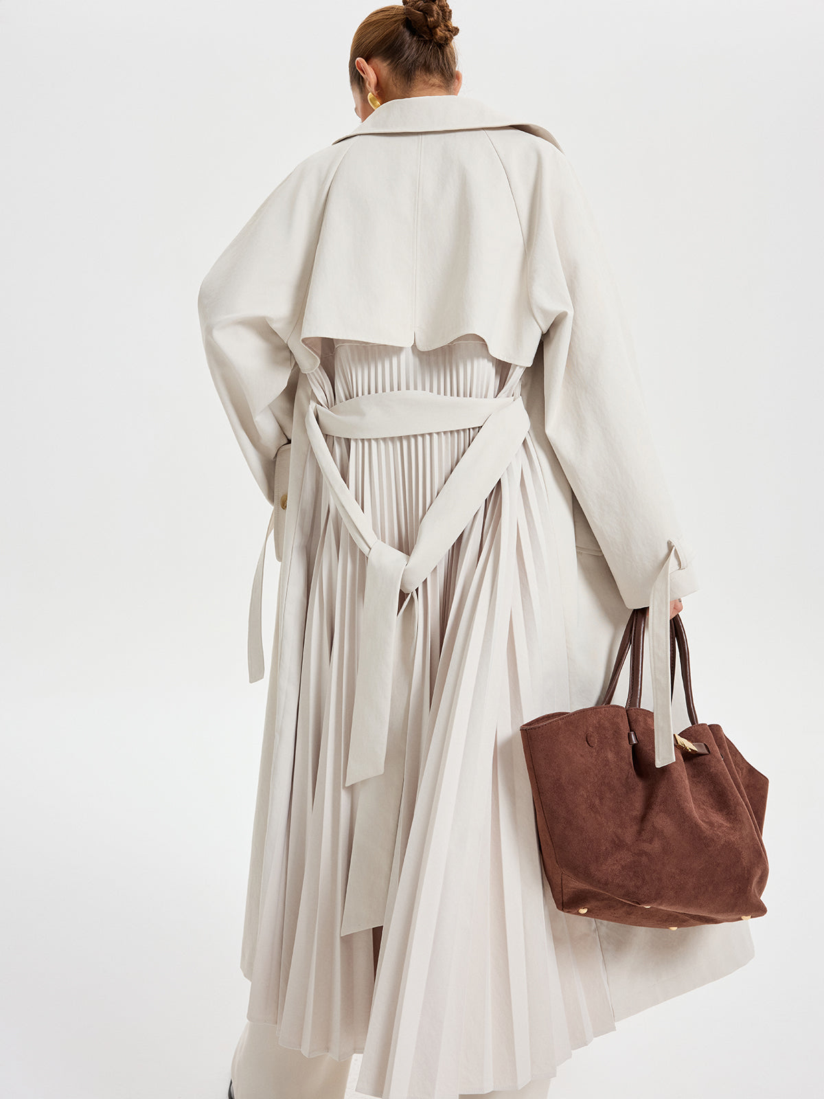 Classic Buckled Long Trench Coat