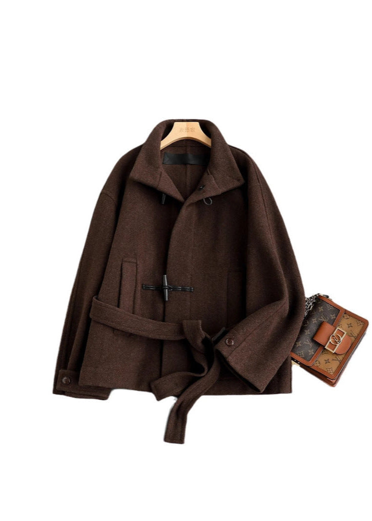 Warm Women's Belted Winter Coat