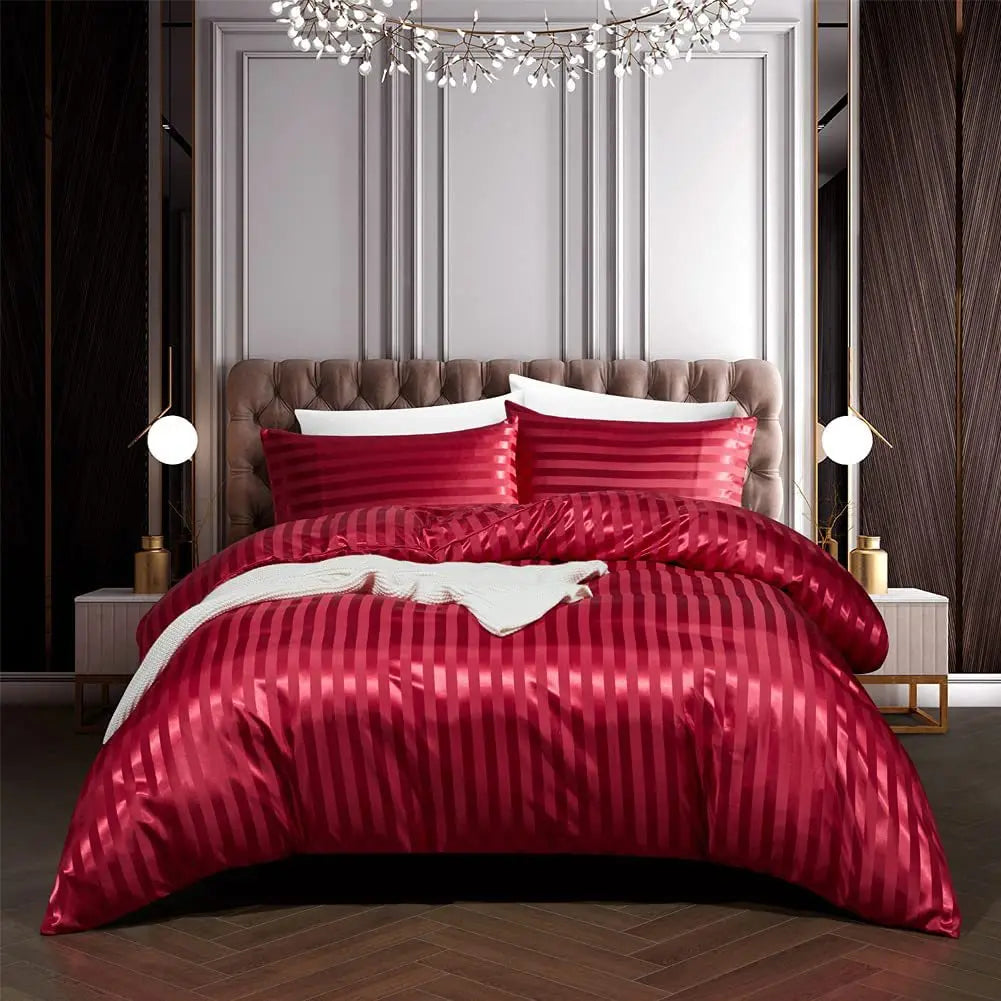 Plush Silk Comforter Bed Set