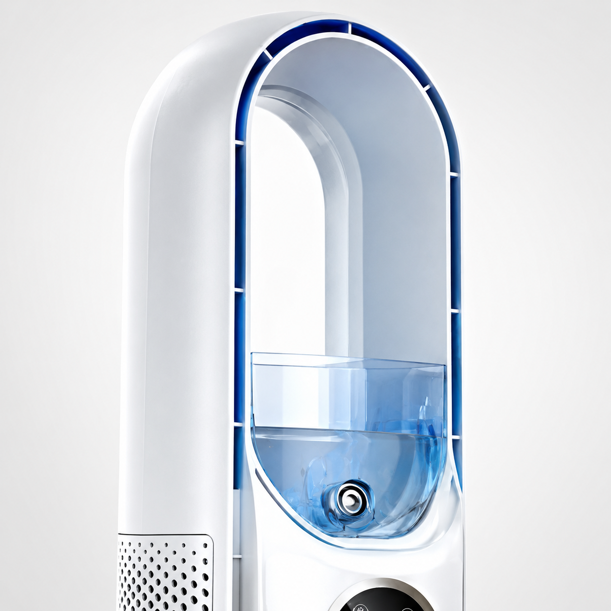 Bladeless Tower Fan | Quiet Air Circulation Fan with Sleep Mode & 24-Hour Timer | Space-Saving Fan for Home Office