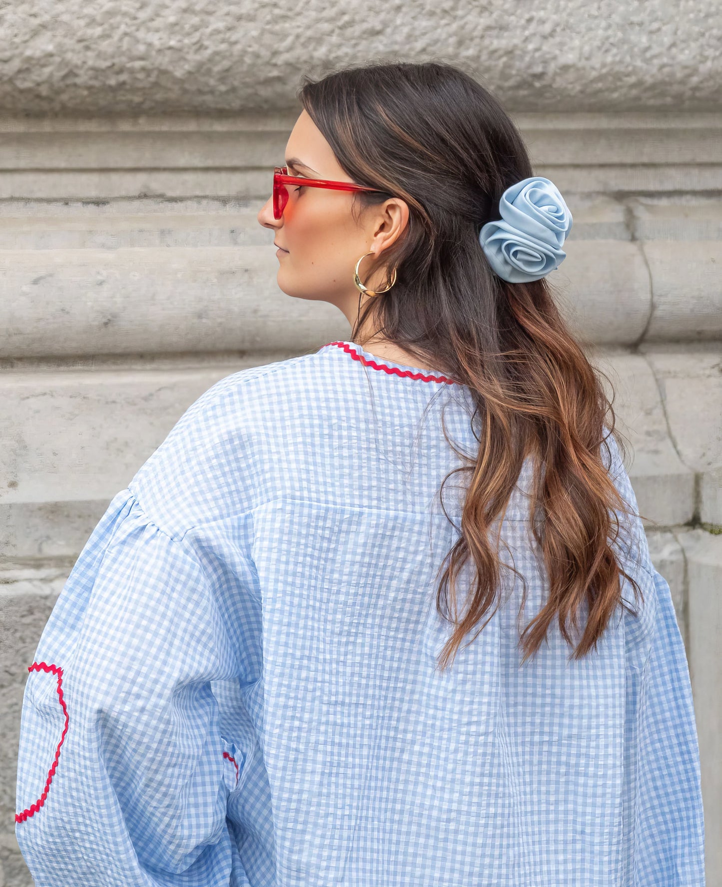 Pretty Heart Pattern Ladies Blouse