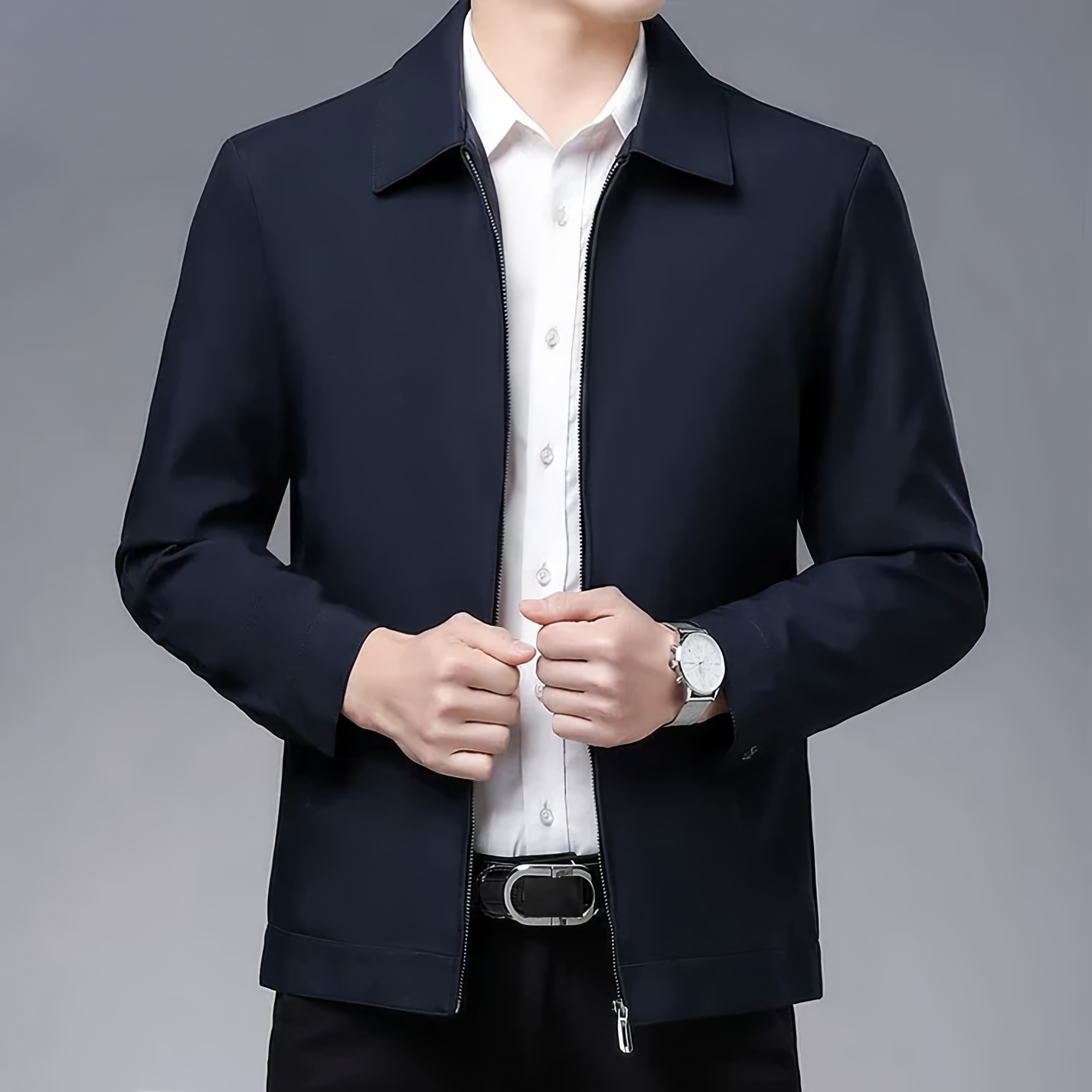 Casual Fit Jacket with Comfortable Design