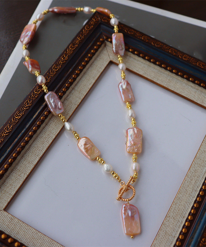 Sterling Silver Pearl Pendant Necklace 42cm - OutfitLondon
