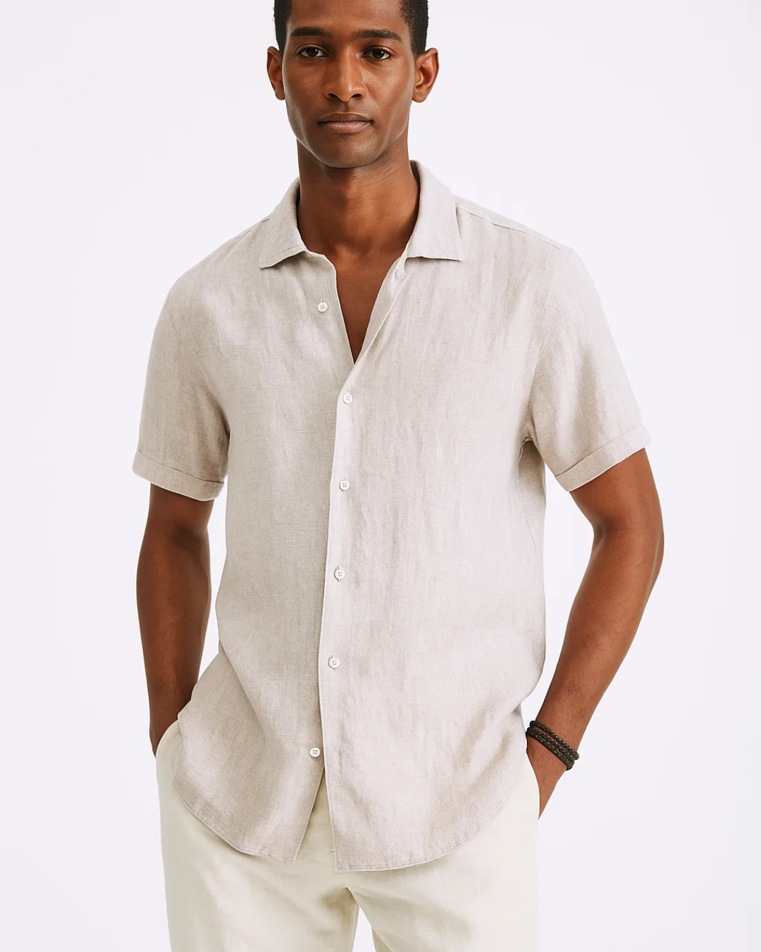 Classic Short Sleeve Breathable Dress Shirt