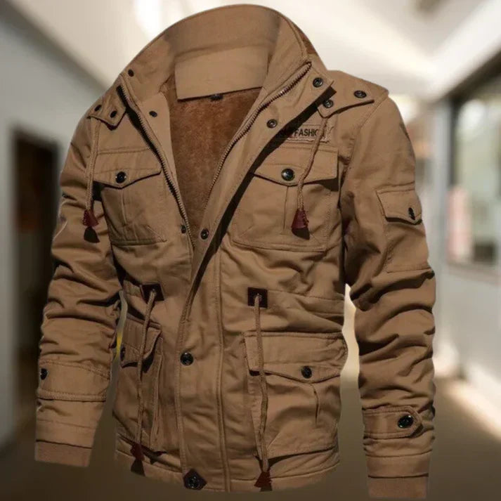 Tough Military Style Hooded Jacket