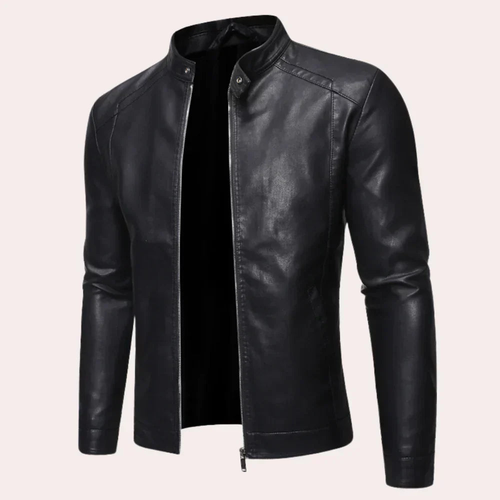Timeless Mens Leather Jacket - OutfitLondon