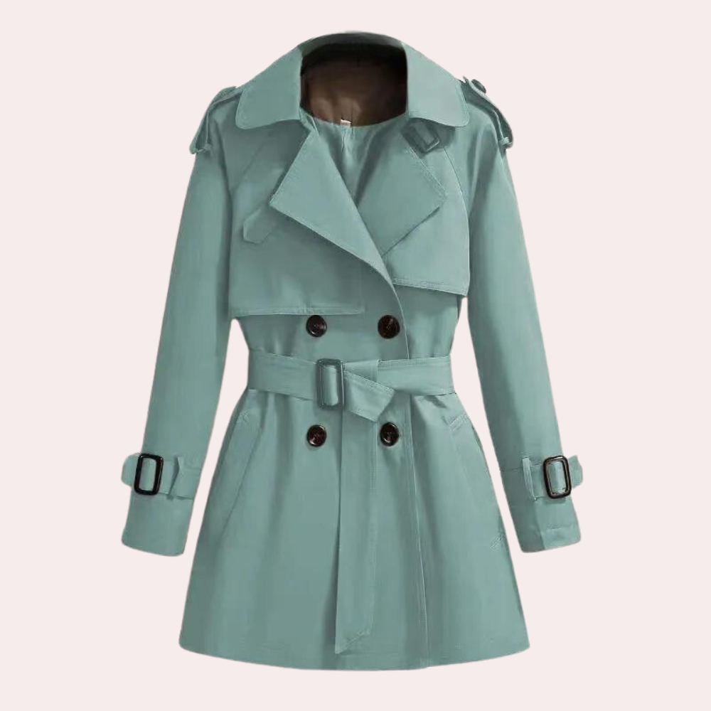 Women's Lightweight Windbreaker Trench Coat Waterproof Slim Fit