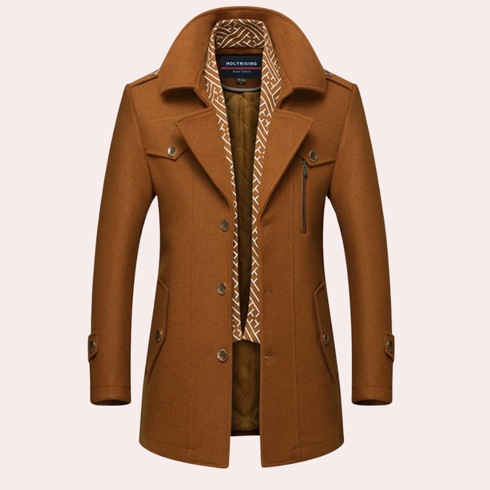 Classic Mens Leather Smart Jacket