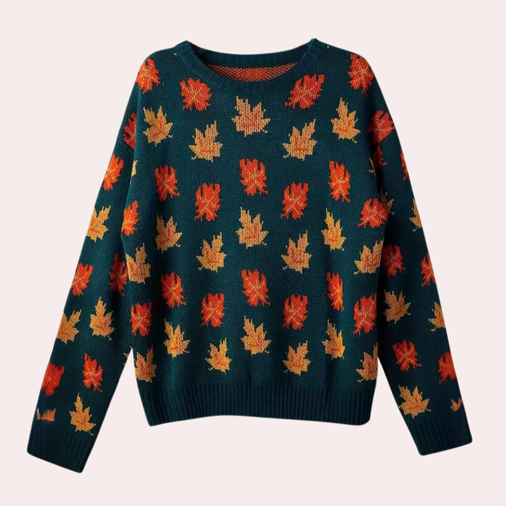 Vibrant Ladies Graphic Pullover Sweater