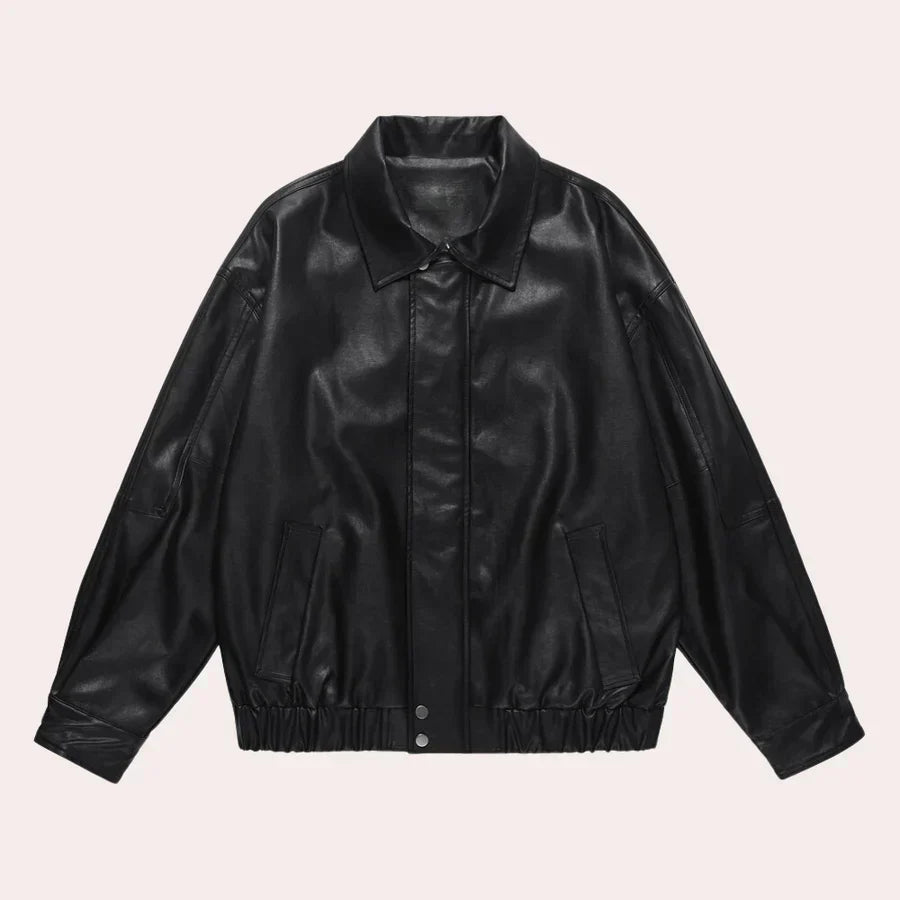 Tough and fashionable mens leather jacket