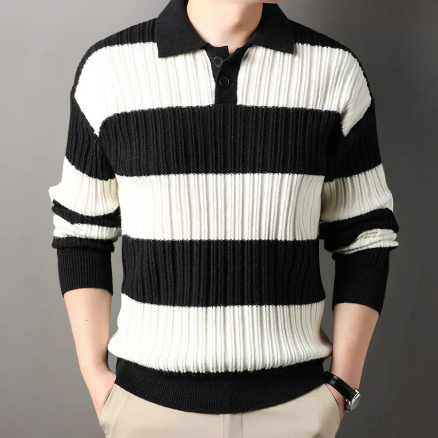 Classic Fit Men's Knit Polo Shirt