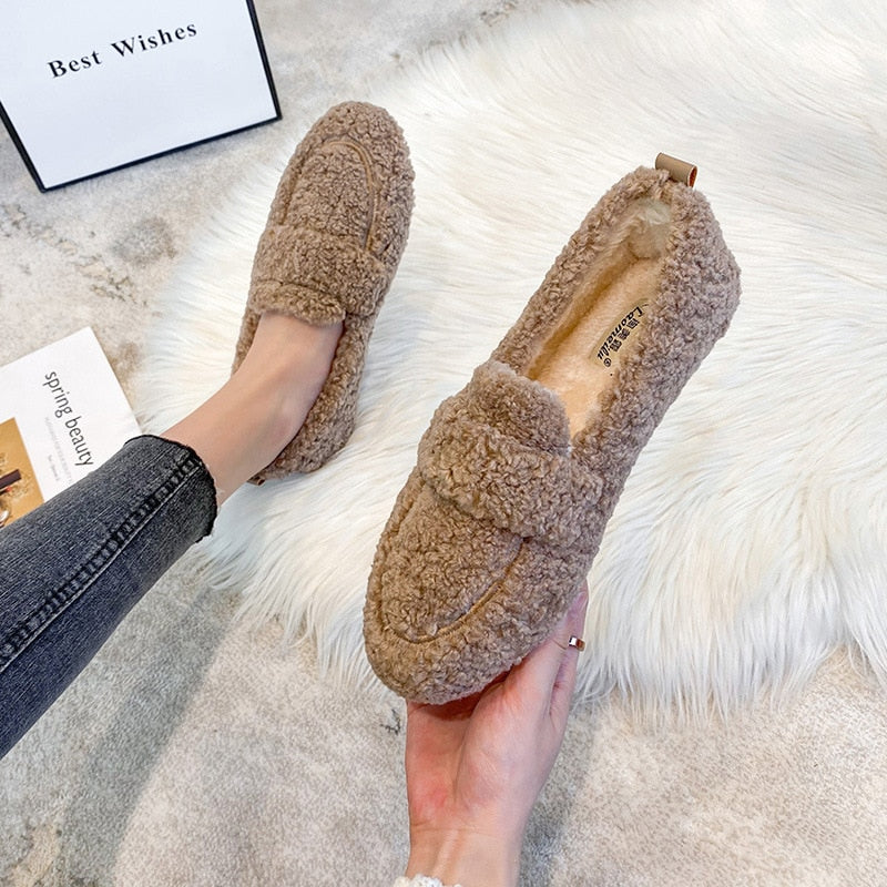 Plush Fleece Slippers Shoes