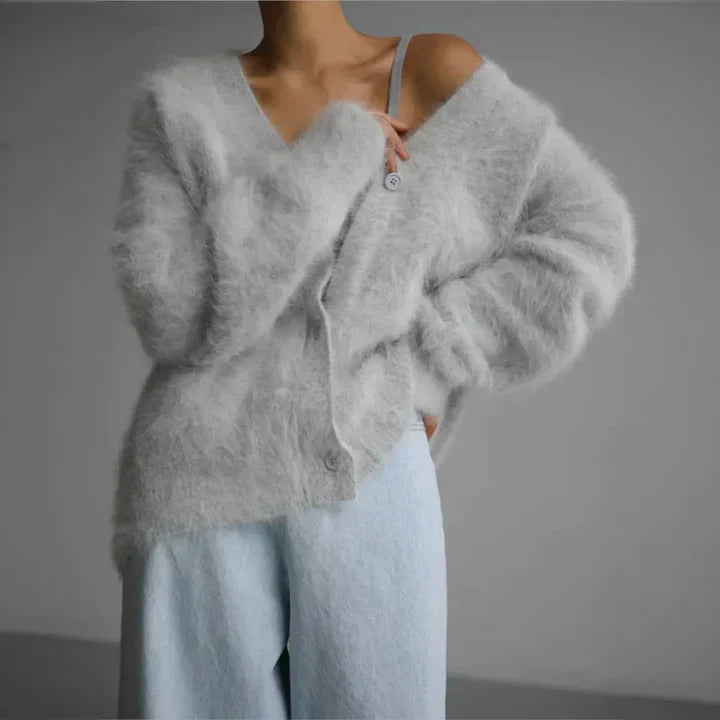 Soft Oversized Open Front Knit Cardigan