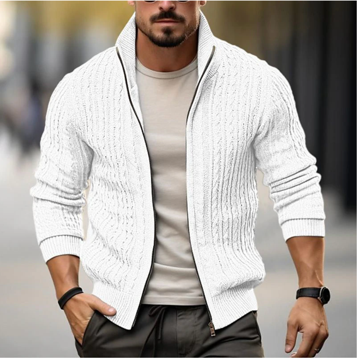 Cozy Zip Up Cardigan for Women