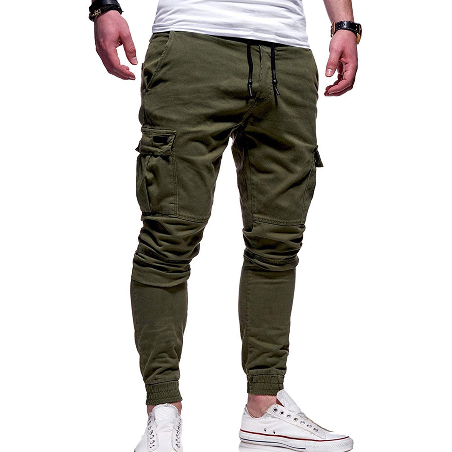 Slim Fit Jogger Pants with Pockets & Storage