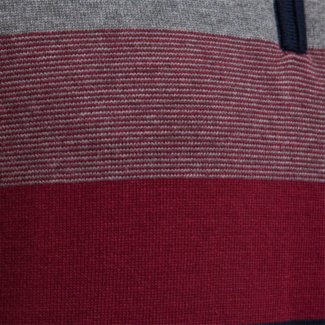 Classic Stripe Crew Neck Pullover Sweater