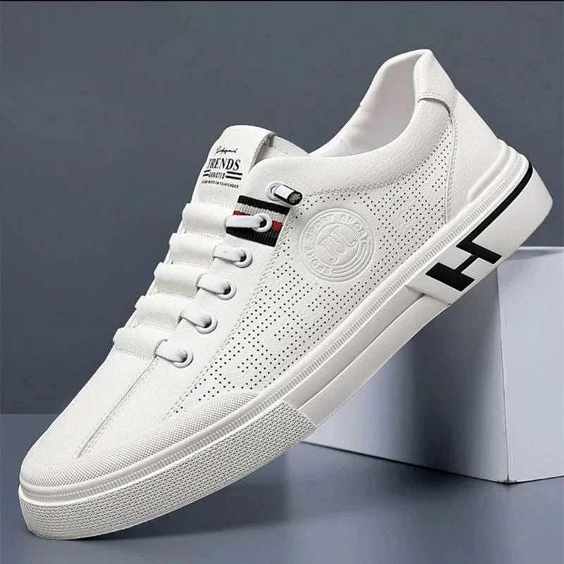 Comfortable Sneakers - Low Top Lace Up And Padded Insoles