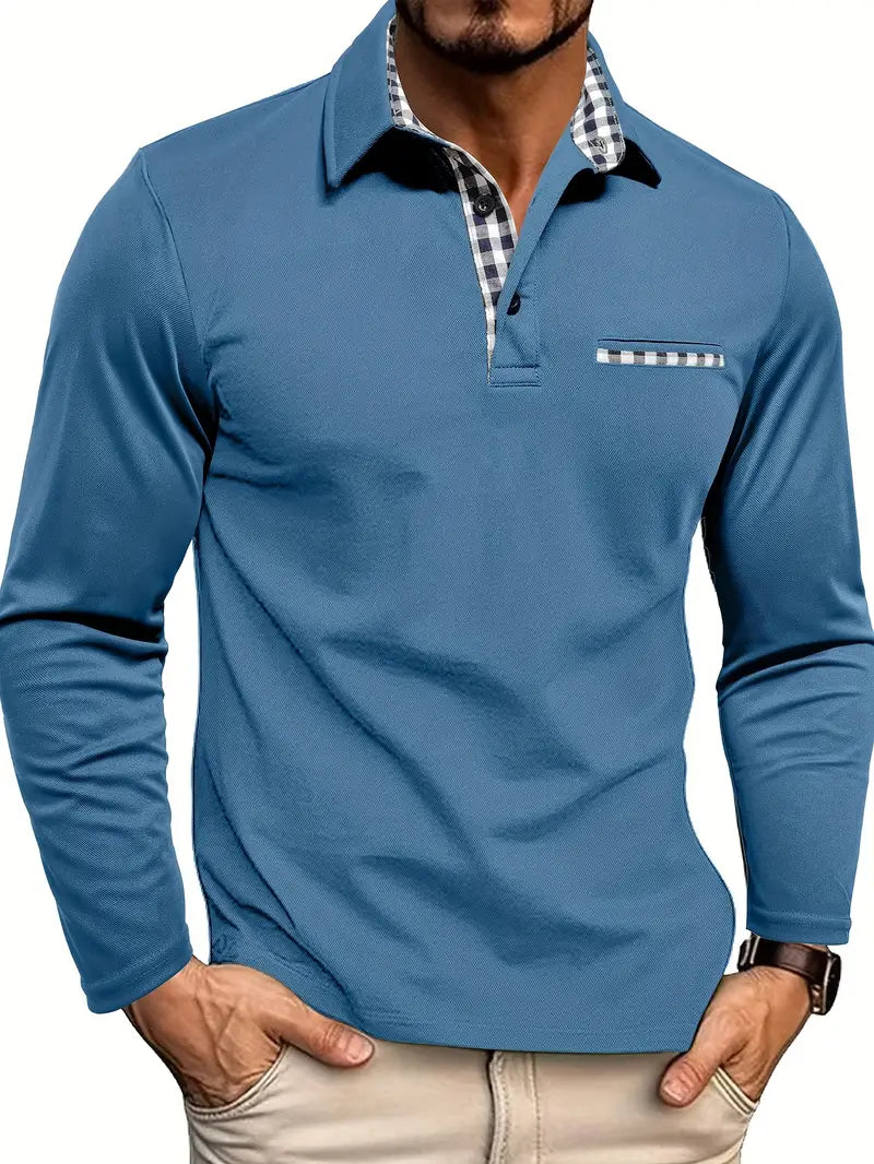 Men's Long-Sleeve Polo Shirt