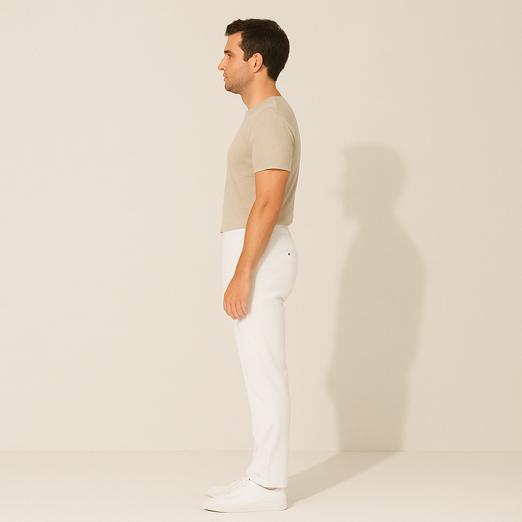 Classic Fit White Mens Chino Pants