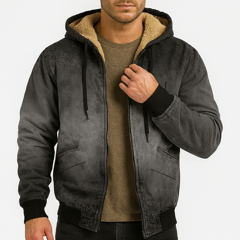 Warm Hooded Fleece Jacket