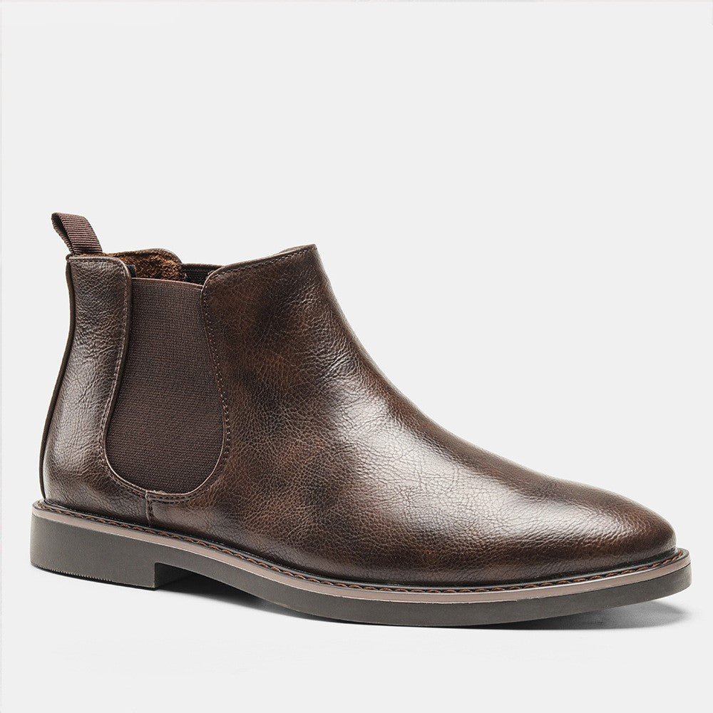 Smart Men's Leather Ankle Boots