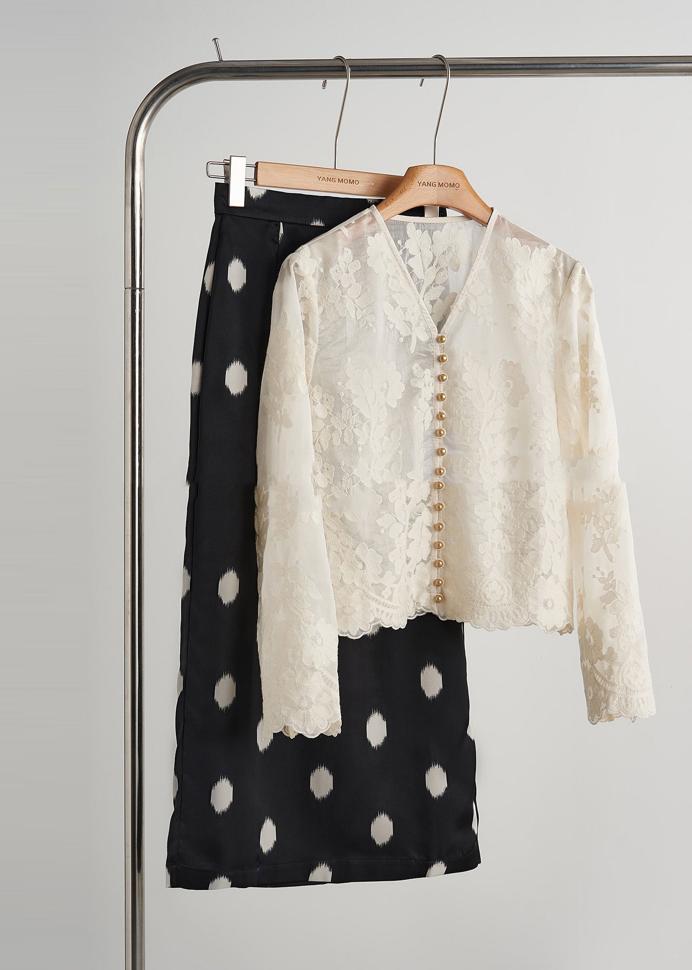 Women's Lace Pearl Embellished White - OutfitLondon