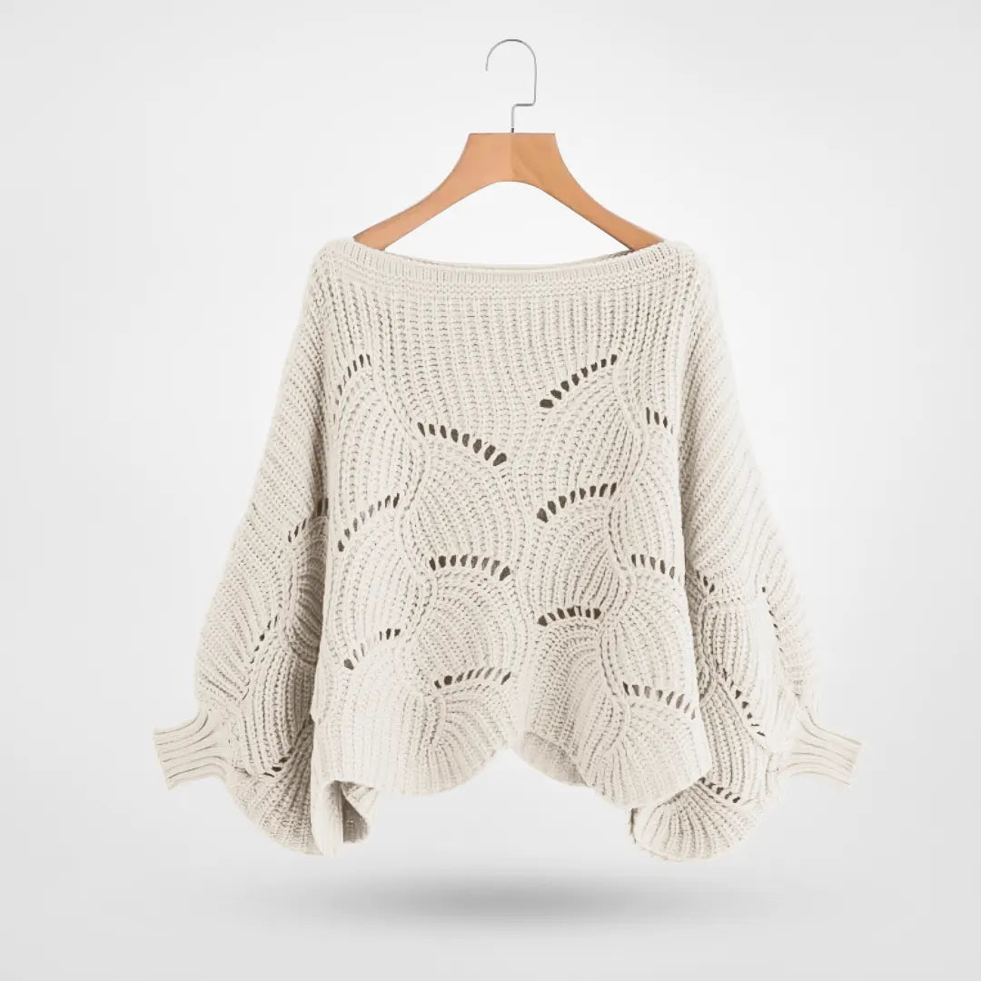 Cozy Women's Big Crochet Sweater