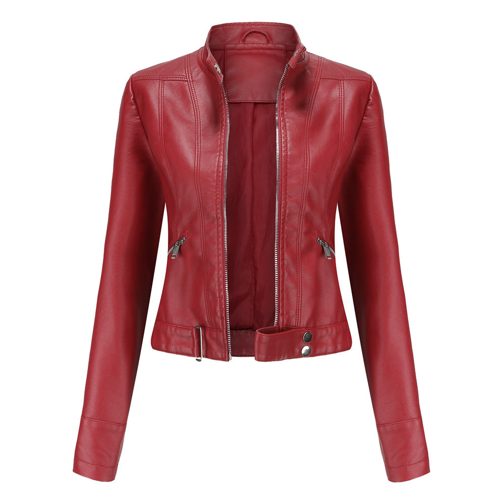 Slim Fit Women's Leather Jacket