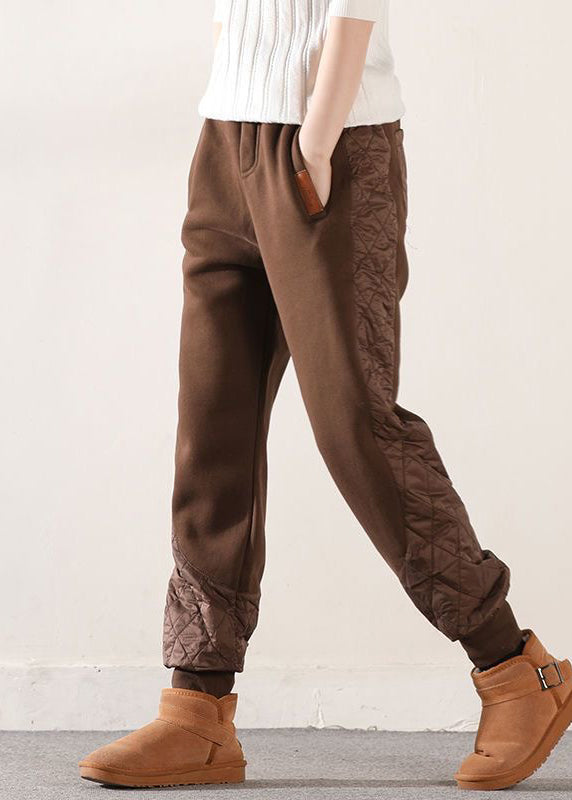 Women's Asymmetric Harem Pants Cotton Elastic Waist Plus Size - OutfitLondon