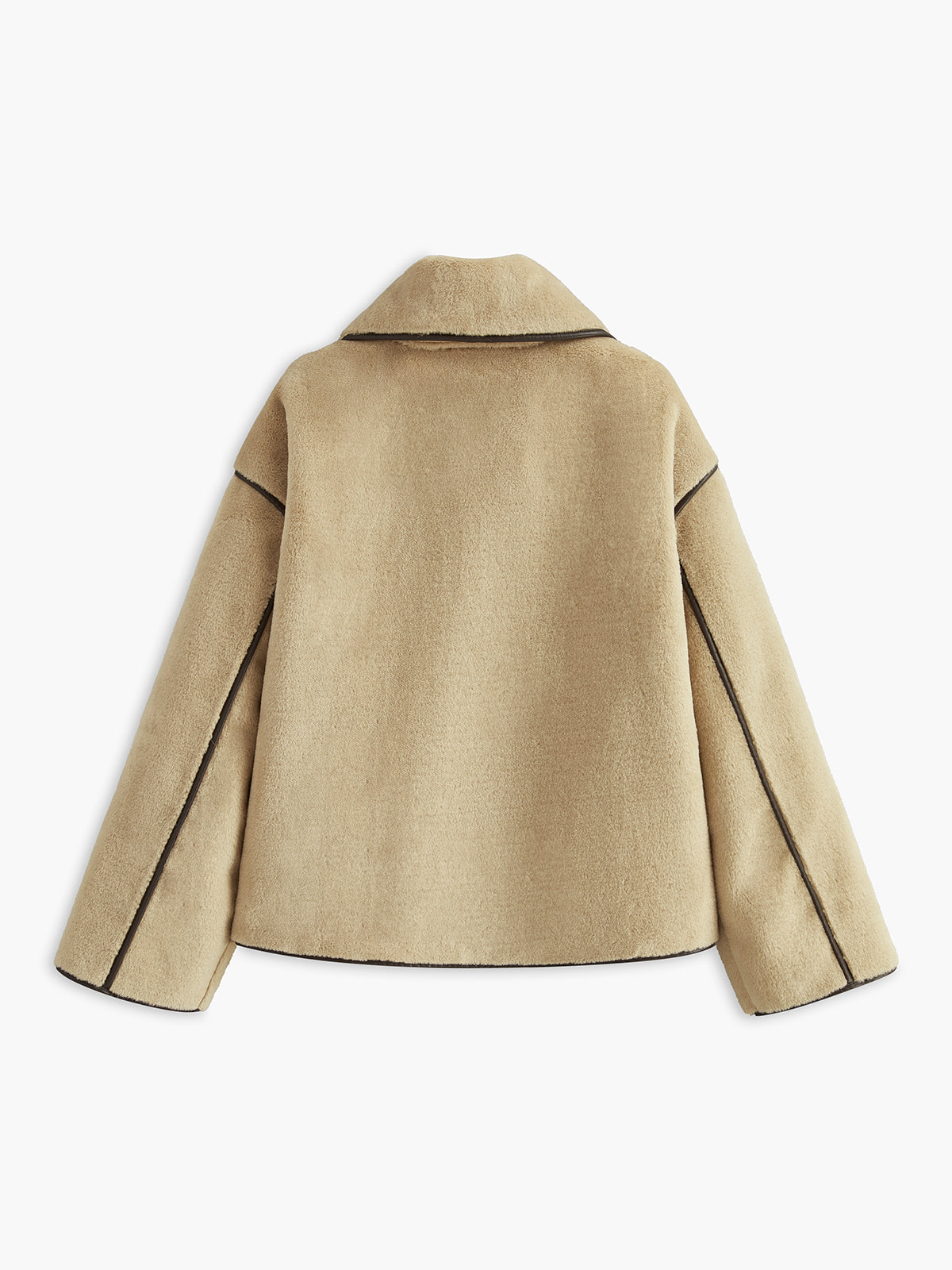 Soft Contrast Minky Winter Coat