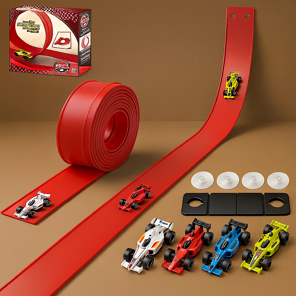 Jeu d'enfants Piste de Course Souple Voiture Étanche et Pliable