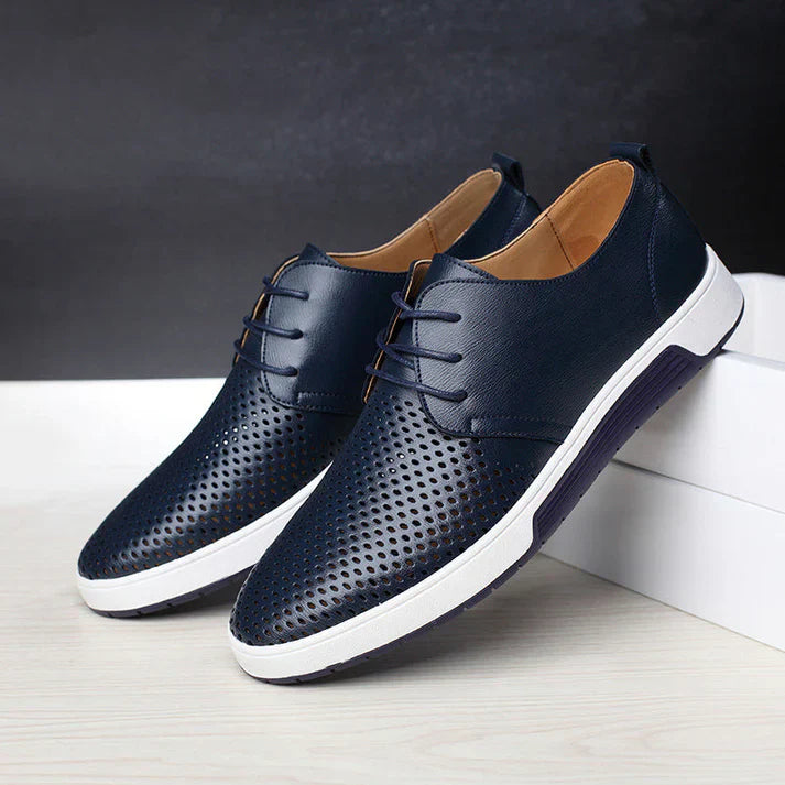 Comfortable Work Shoes with Mesh Design for Men