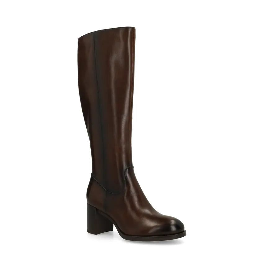Brown Tall Boots for Women with Low Heel - Chic Fall Shoes