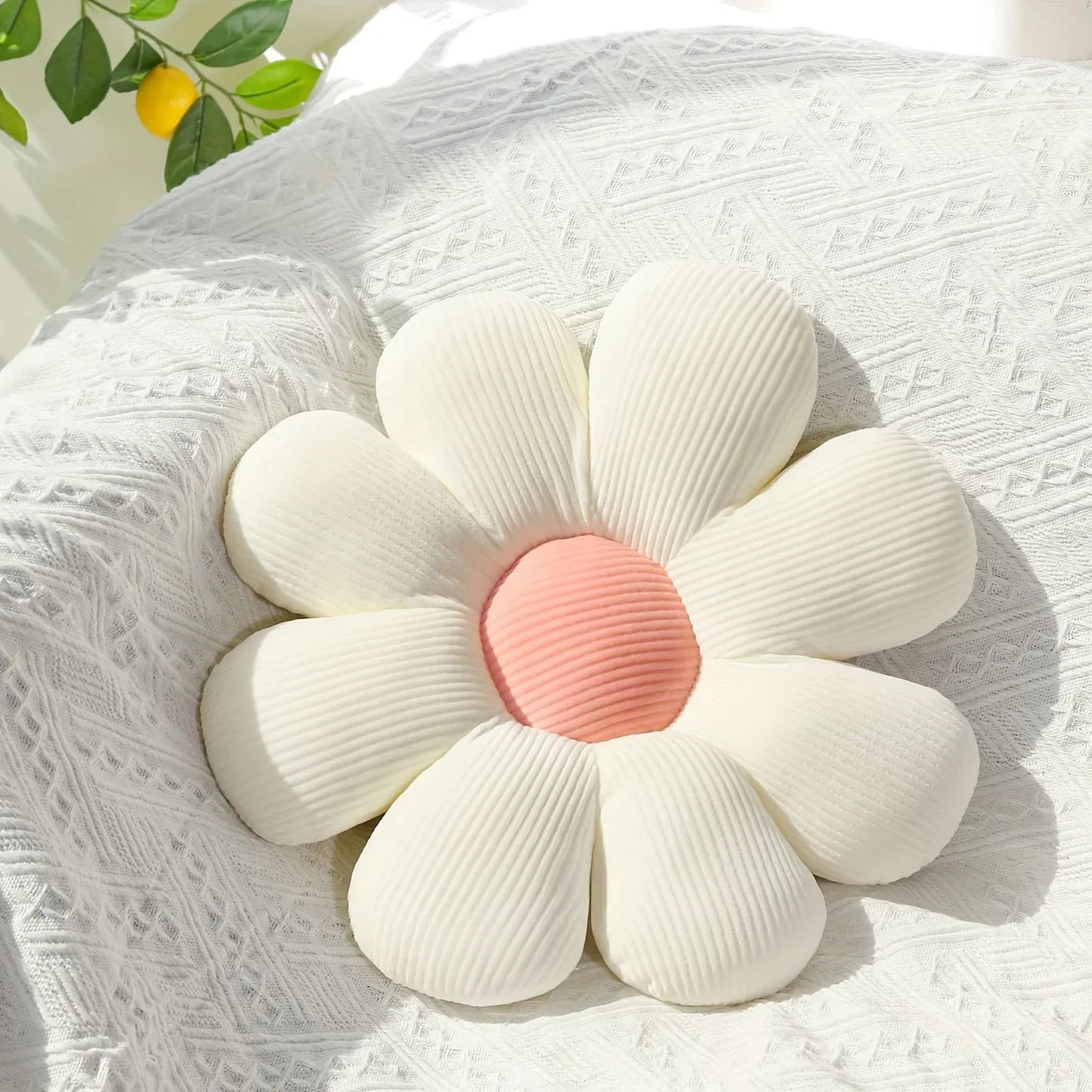 Vibrant Floral Accent Pillow