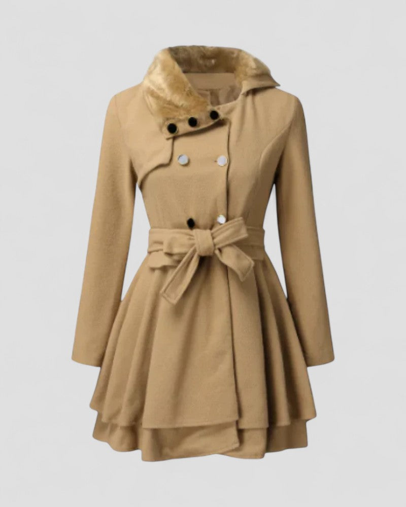 Warm Faux Fur Lined Parka Coat