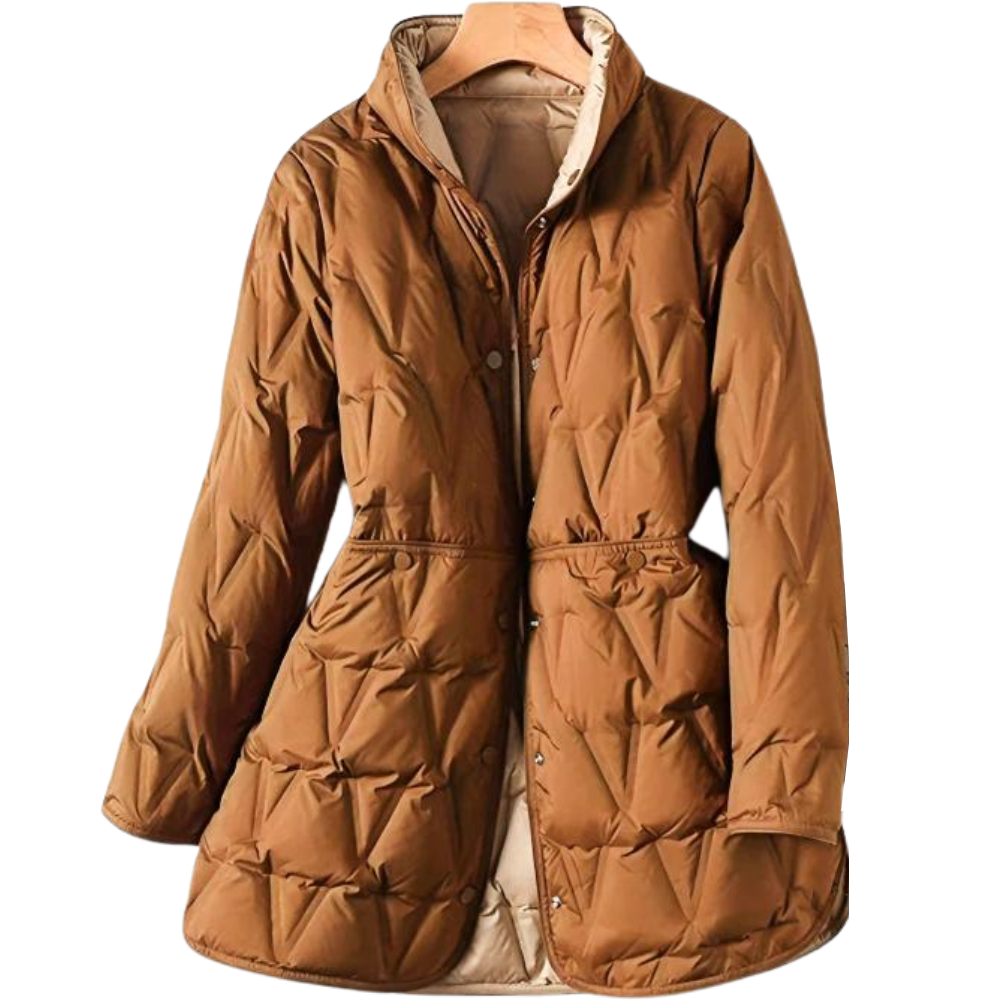 Classic Women's Down Parka Jacket for Cold Weather