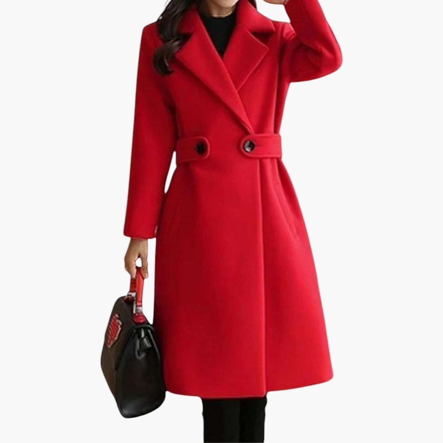 Women's Classic Parka Coat with Fitted Waist